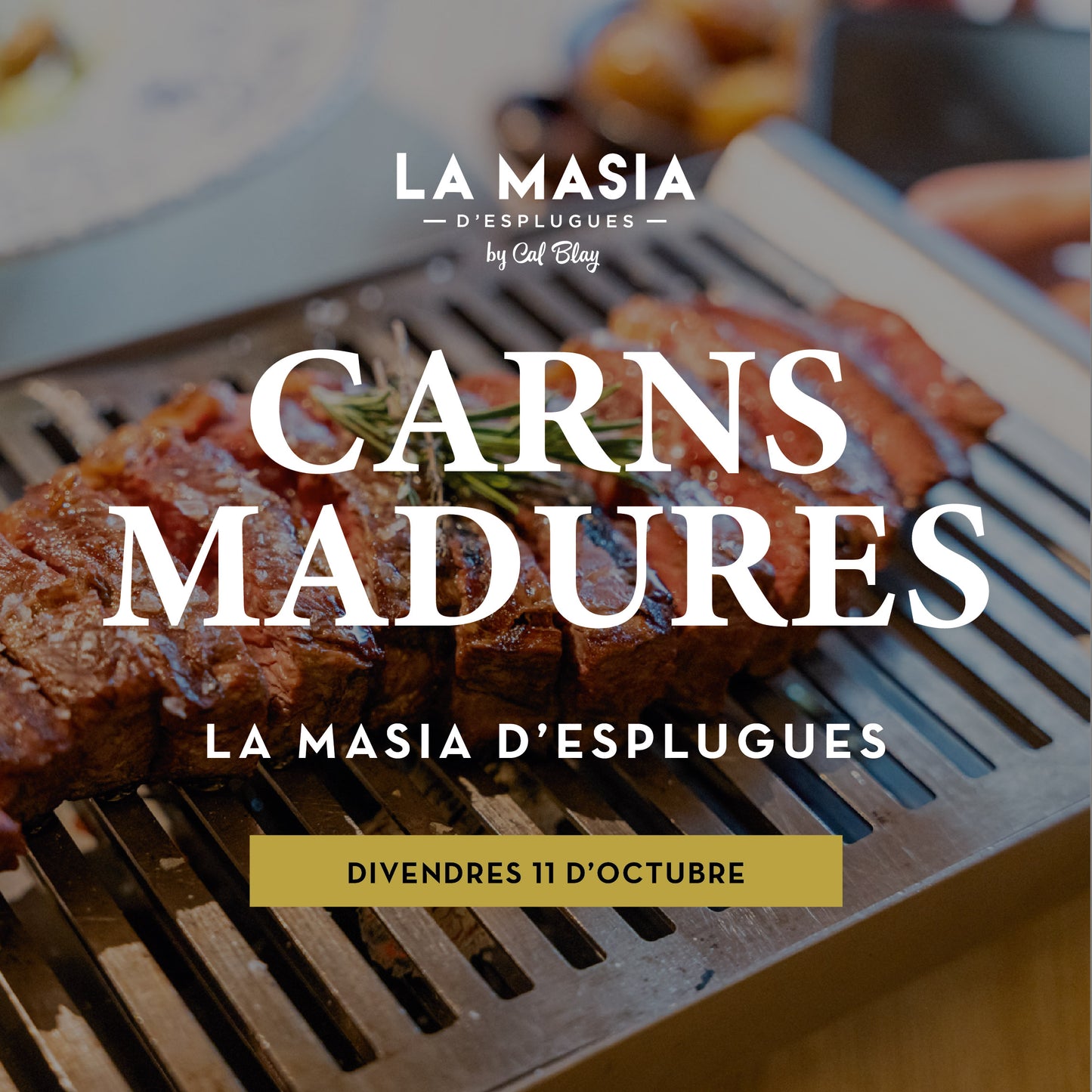 Cena de carnes maduradas en la Masia d'Esplugues